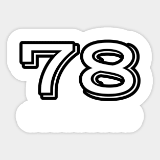 baseball 78 Sticker